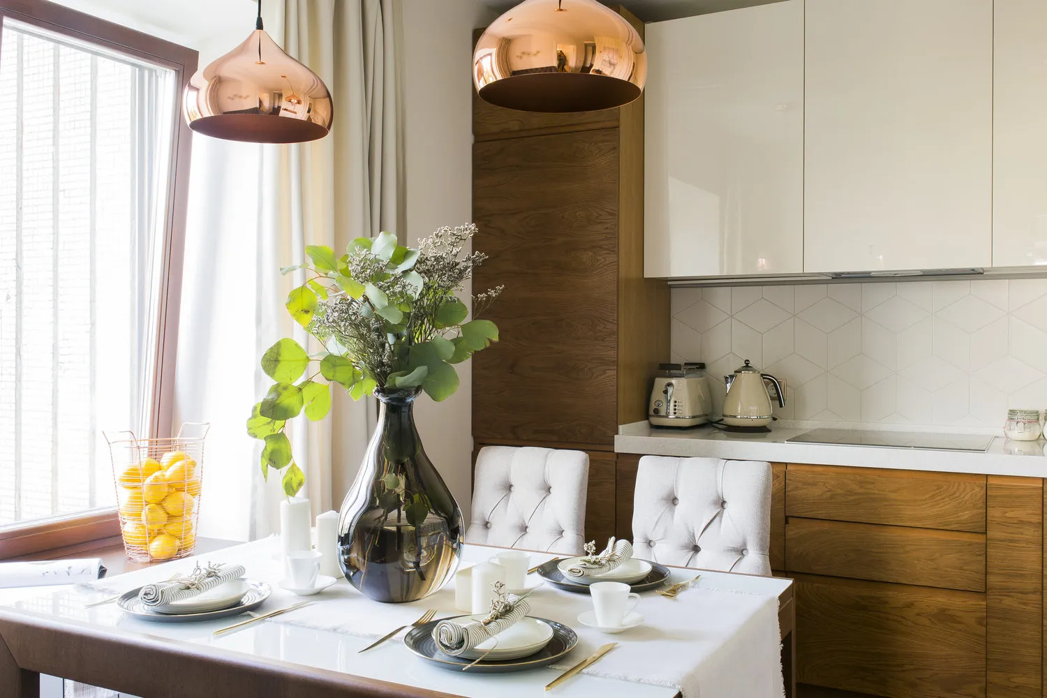 Zdjęcie: Kuchnia i jadalnia w stylu Nowoczesny, Mieszkanie małogabarytowe, Mieszkanie, Projekt tygodnia, Moskwa, Dom panelowy, 2 pokoje, 40-60 m², II-68-02, Kateryna Korżowa – zdjęcie na naszej stronie