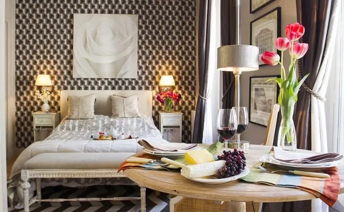 照片:经典风格卧室,家具与光线,建议,MebelPark,斯维特兰娜·卡尔科——我们网站上的照片