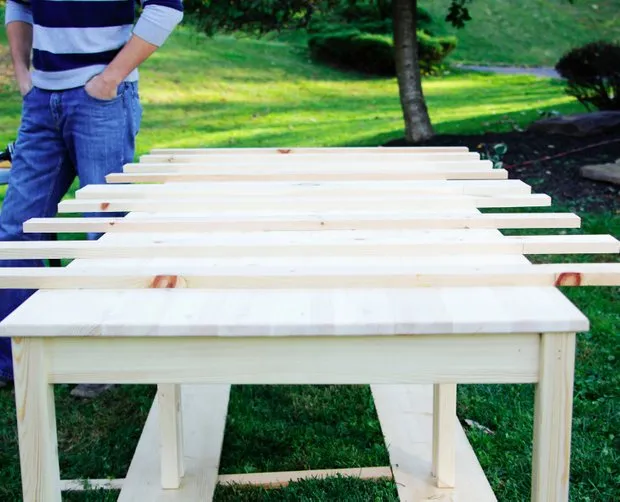 Photo: farmhouse style, DIY, IKEA, IKEA furniture in interior, dining table decor – photo on our website