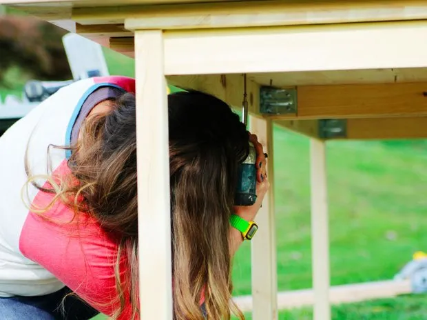 Photo: farmhouse style, DIY, IKEA, IKEA furniture in interior, dining table decor – photo on our website