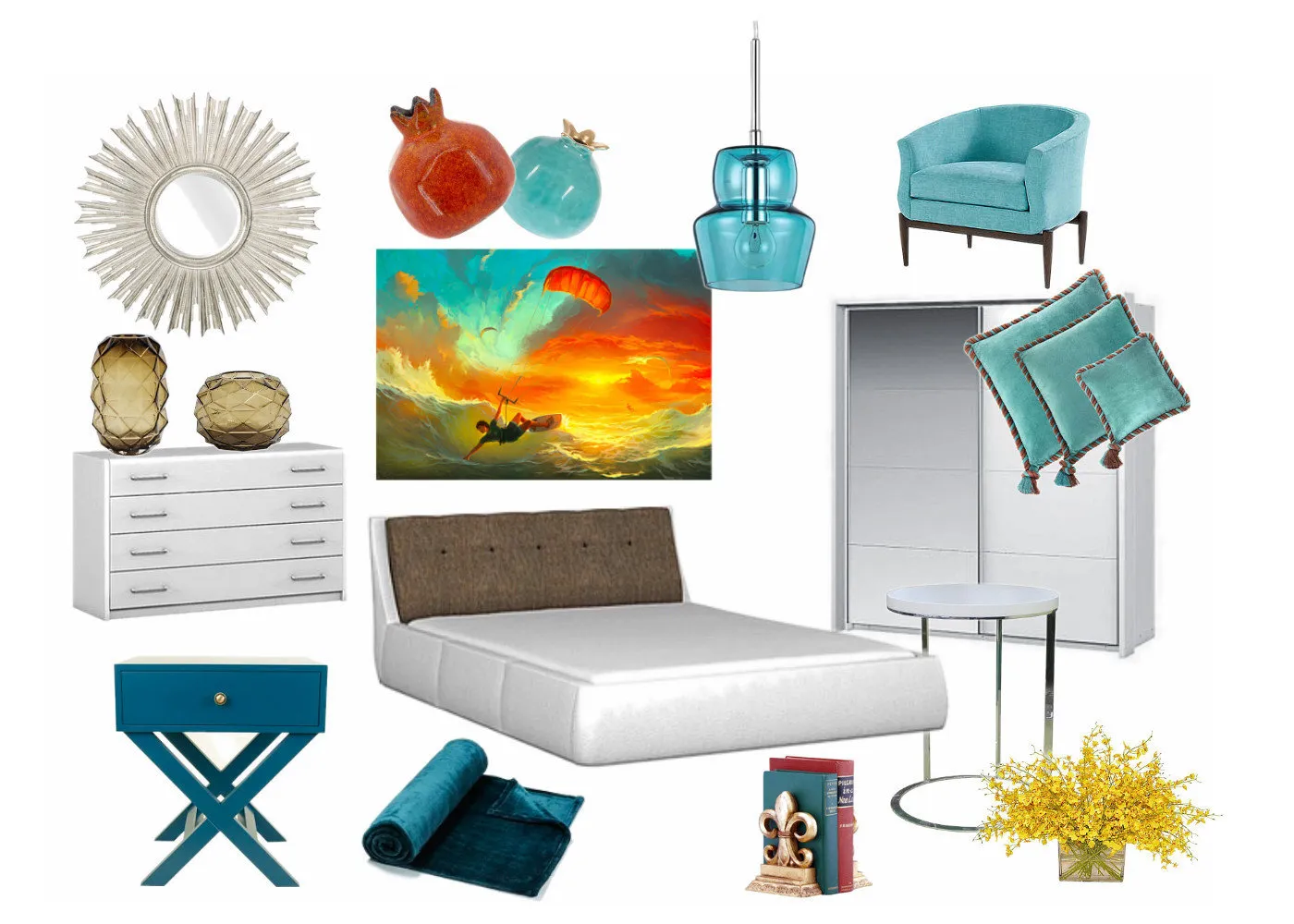 照片:in style, 卧室, 技巧, Lazurit – 我们网站上的照片