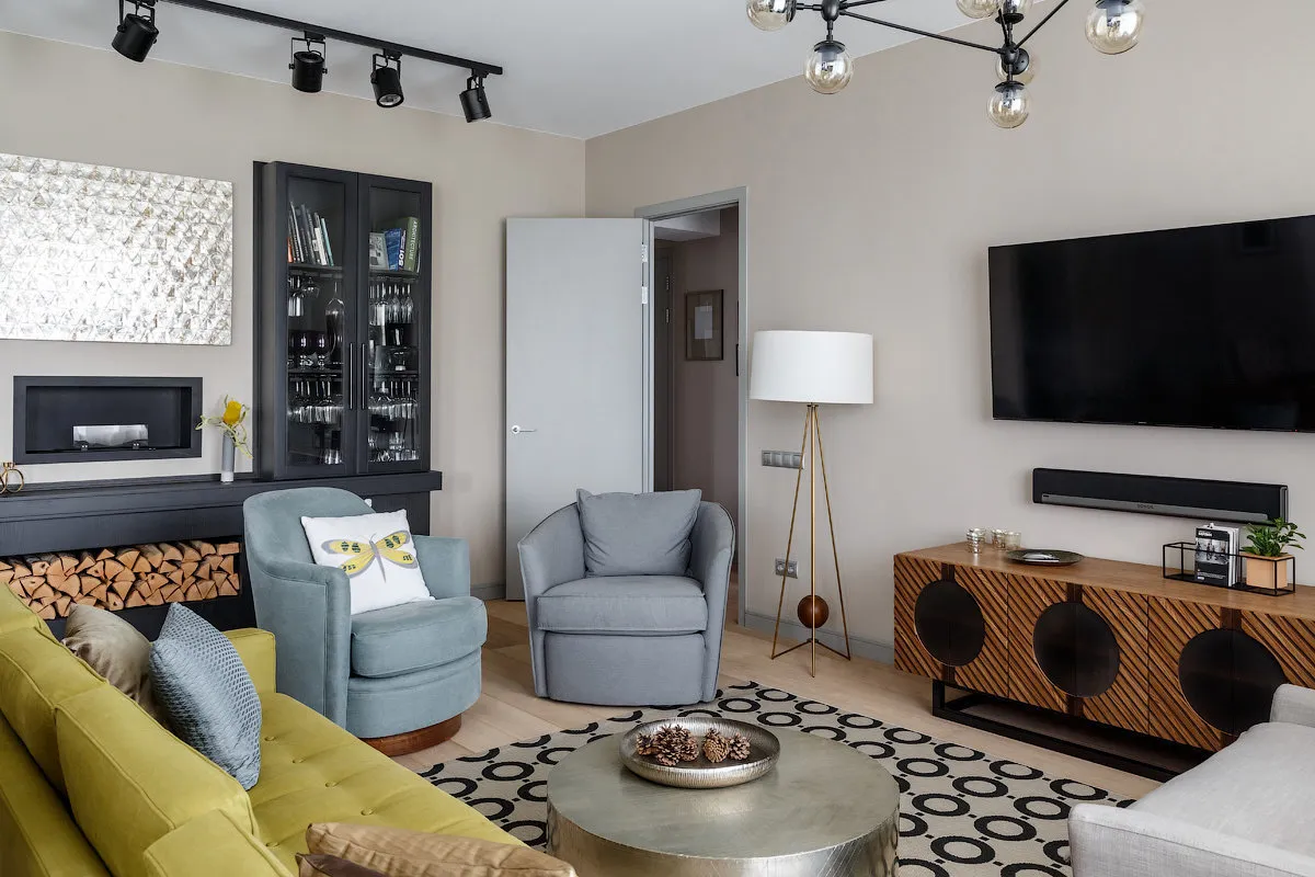 Foto: Wohnzimmer im skandinavischen Stil, Tipps – Fotos auf unserer Website