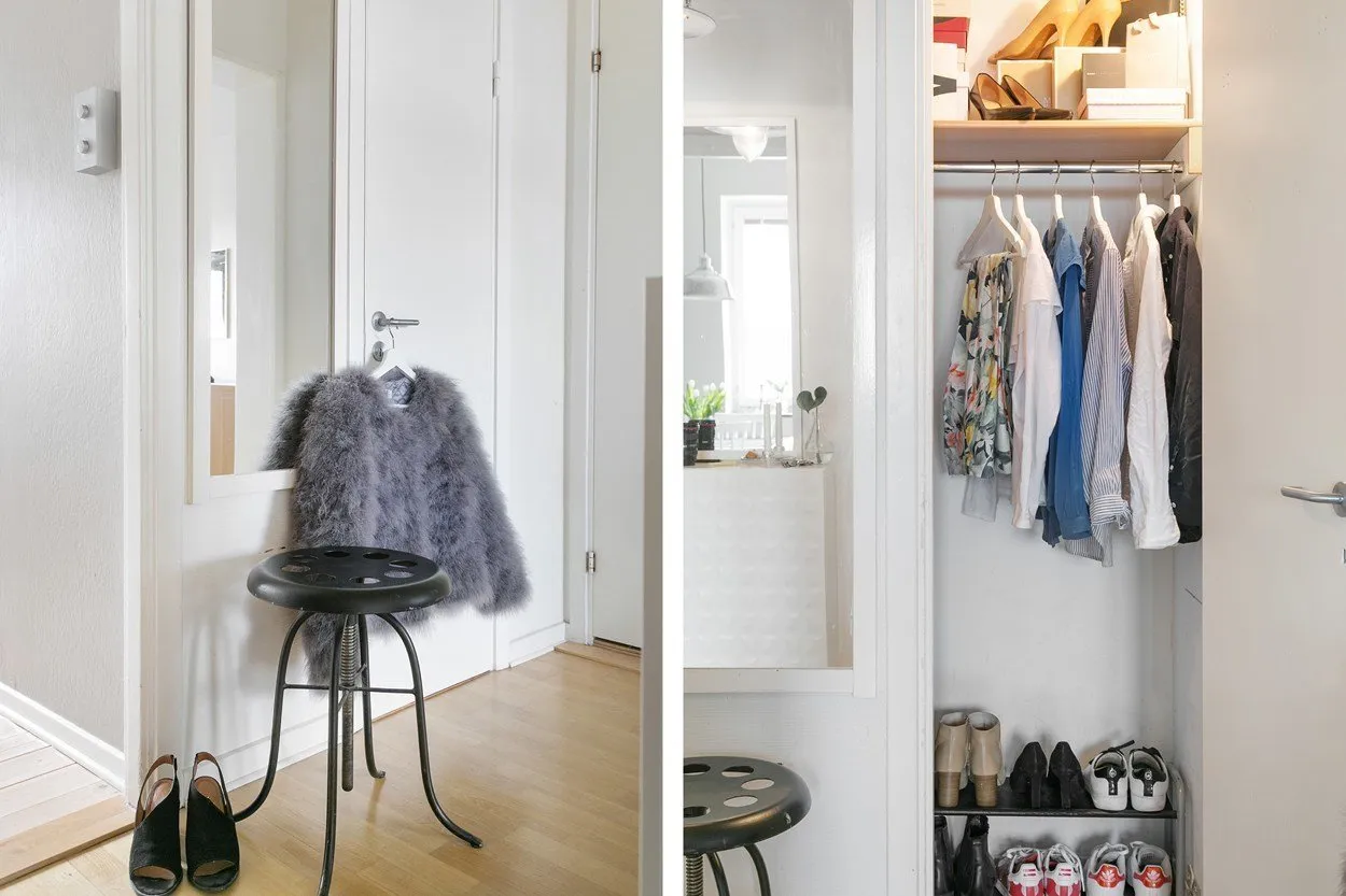 Foto: Garderoba en estilo Escandinavo, Decoración de interiores, Apartamento – foto en nuestro sitio web