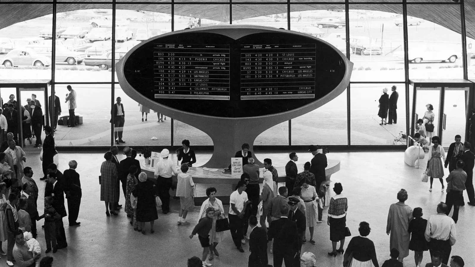 Aéroport JFK, New York, années 1960