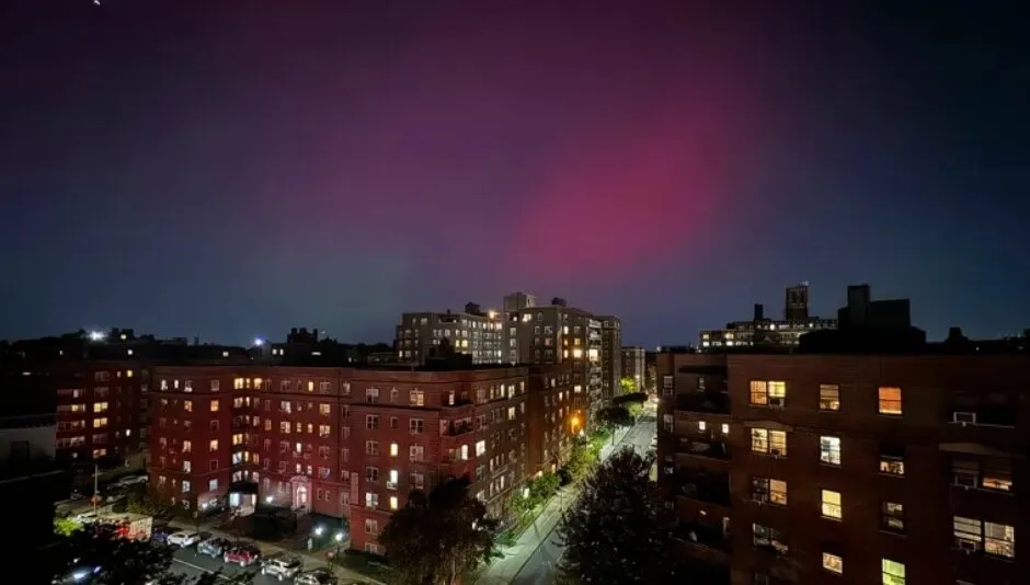 Фото: Деніел П. Дерела, nbcnewyork.com, сяйво над Нью-Йорком