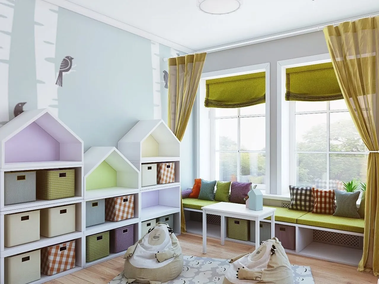 照片：北欧风格儿童房，技巧 – 我们网站上的照片