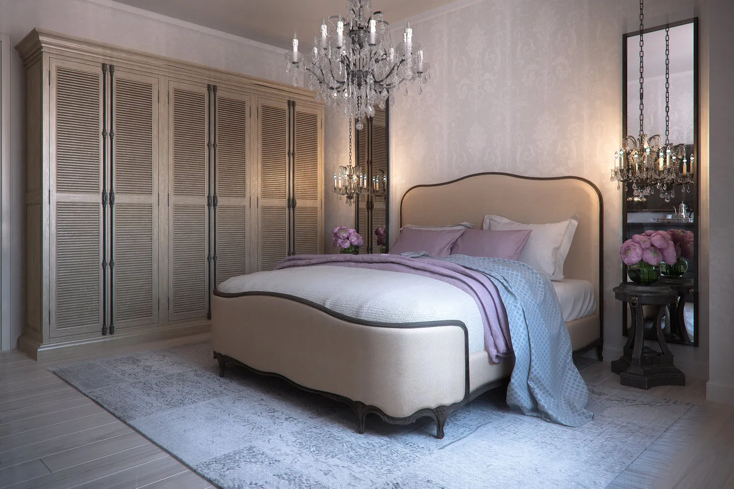 Фотография: Спальня в стиле Классический, Квартира, Проект недели, Москва, Виктория Киорсак, Монолитный дом, 3 комнаты, 60-90 метров, ЖК «Богородский» – фото на нашем сайте