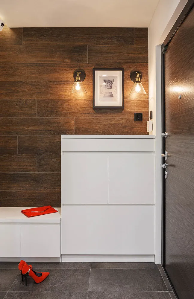Фотография: Прихожая в стиле Современный, Квартира, Проект недели, Москва, ИКЕА, Мила Титова, П44т – фото на нашем сайте