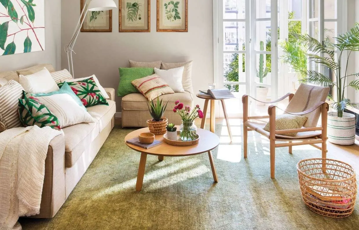 照片：普罗旺斯和小屋风格客厅，技巧 – 来自我们网站的照片