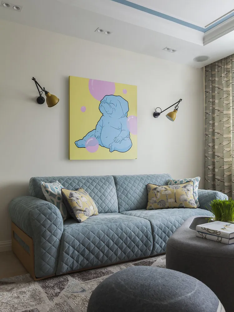 照片：现代风格的客厅，技巧 – 我们网站上的照片