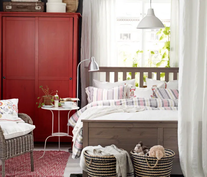 图片:北欧风格卧室,技巧 – 我们网站上的照片