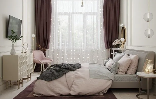 照片：现代卧室，指南，Nikita Zub, Mikhail Novinsky, Margarita Rasskazova, Sasha Mershev, Olga Zaretskikh, Tor-Ard, Anna Smolyakova – 我们网站上的照片