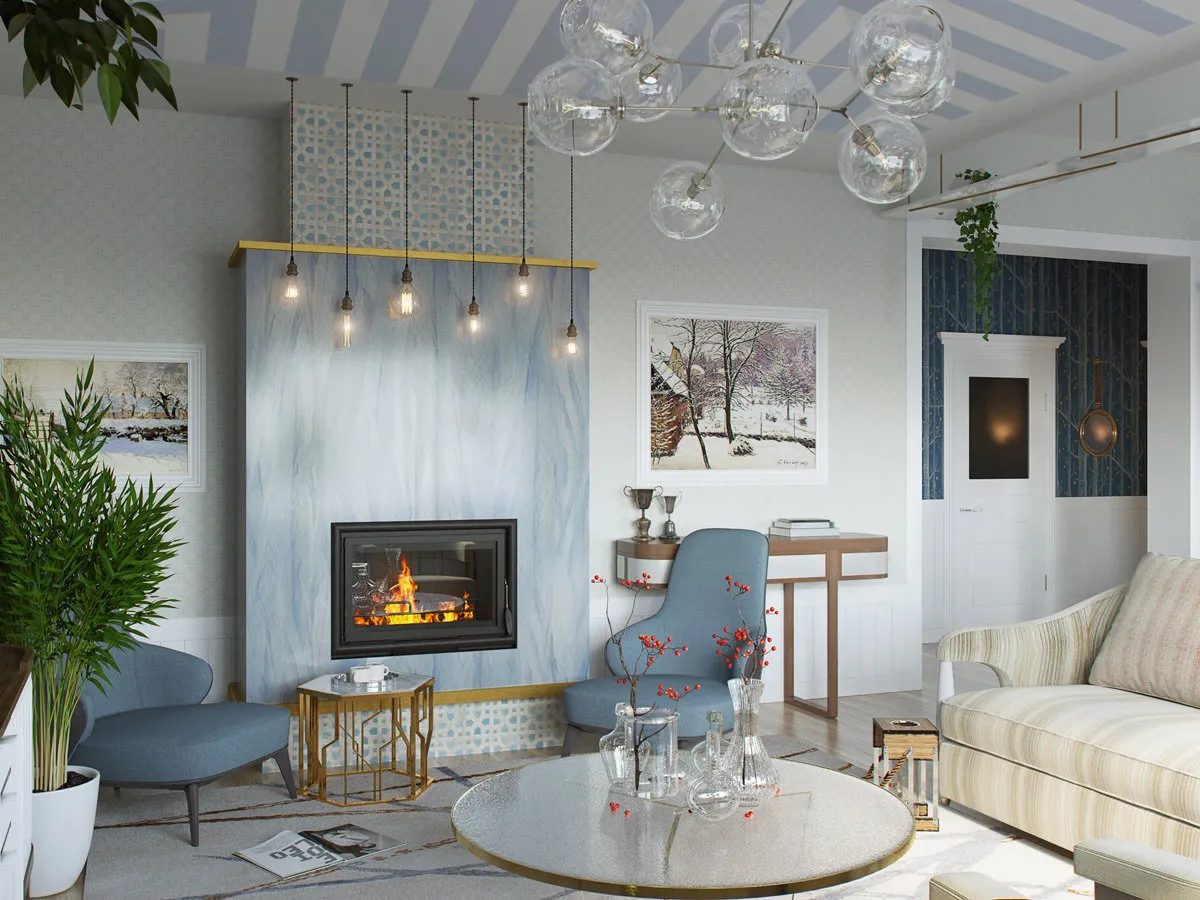 照片：折衷风格客厅，指南，Nikita Zub, Mikhail Novinsky, Margarita Rasskazova, Sasha Mershev, Olga Zaretskikh, Tor-Ard, Anna Smolyakova – 我们网站上的照片