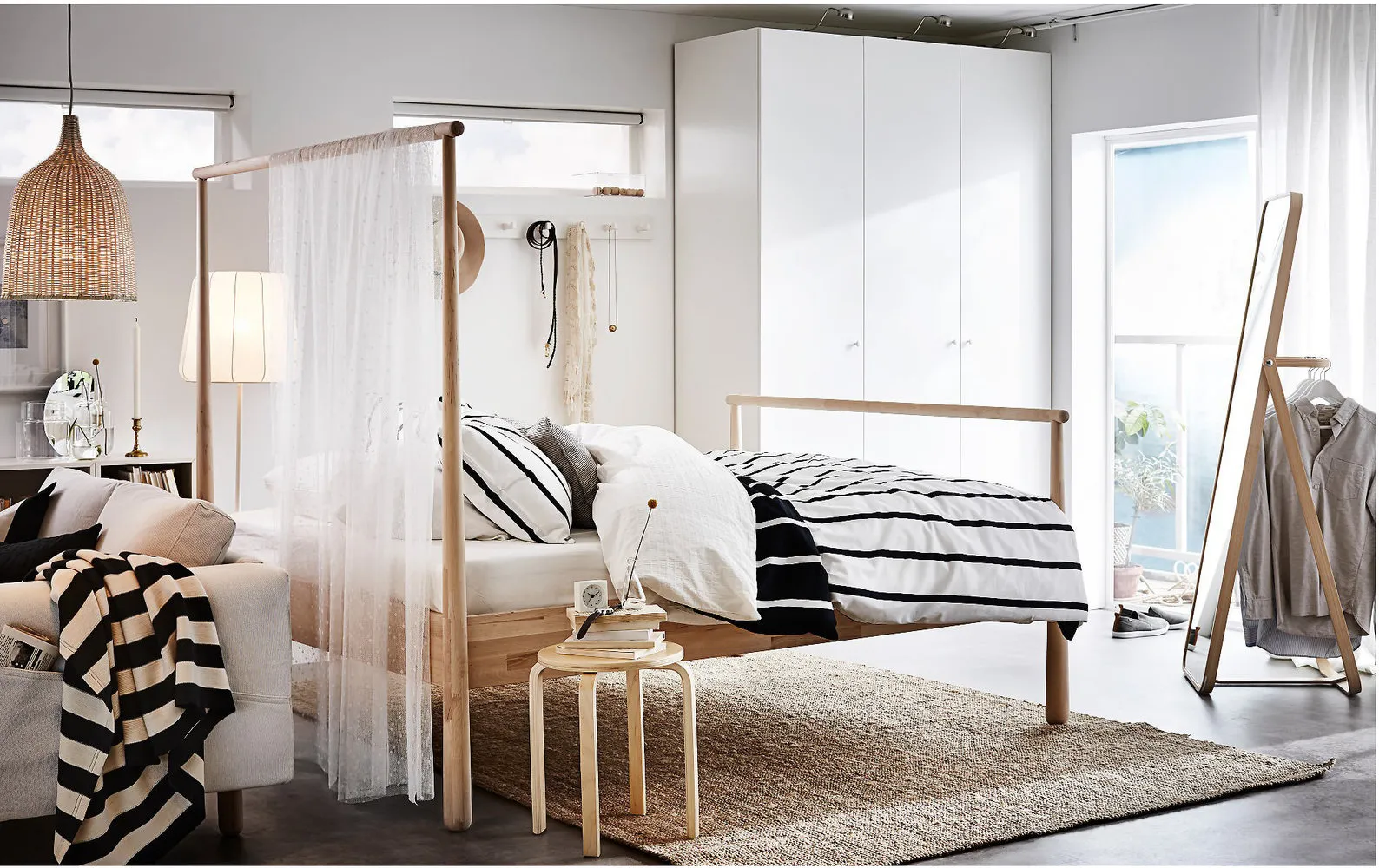 照片:极简卧室风格,小贴士,宜家,家居用品,促销 – 我们网站上的照片