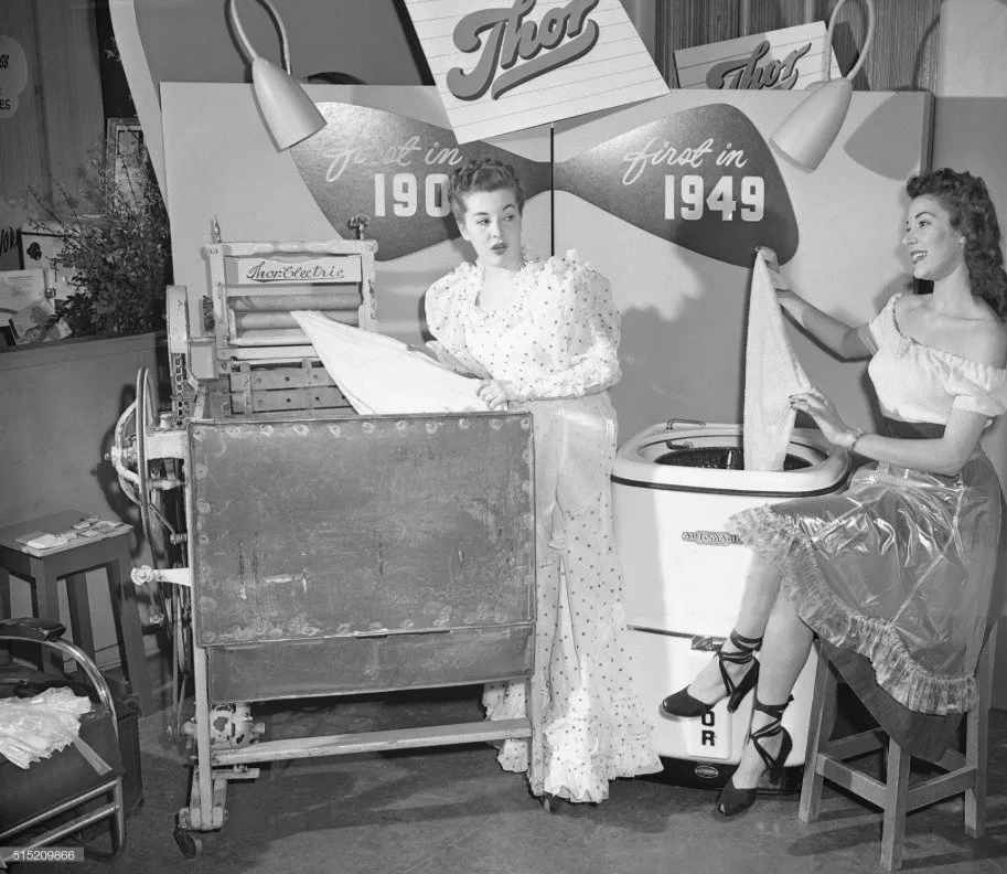 照片:厨房与餐厅风格,本月主题,洗衣机,厨房历史,洗衣机历史,洗衣机演变——我们的网站照片