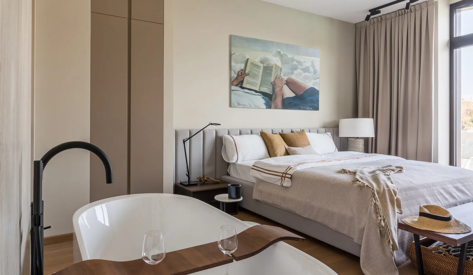 Foto: Schlafzimmer im Stil Modern, Leitfaden, Design-Hacks, Anna Russkina, Enzyklopädie_Interior, S-Style, Daria Pak, Svetlana Melnikova, Ivan Melnikov, Irina Stepanets, Julia Safonova, Anna Rims, Elena Bodrova, K-Studio Interior Design – Foto auf unserer Website