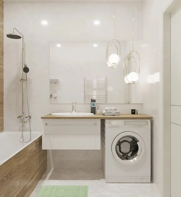 Foto: Bad im Minimalismus-Stil, Tipps, wer stiehlt Strom – Foto auf unserer Website