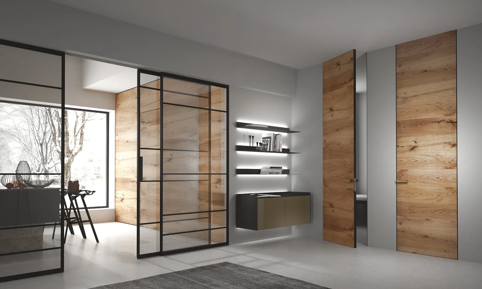 照片:极简风格走廊,技巧,室内装饰百科全书,室内设计百科全书,隐藏门,如何选择门,新品上市,室内门,UNION – 我们网站上的照片