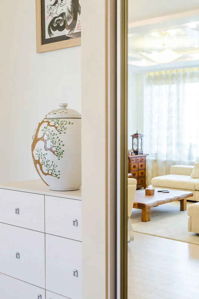 照片：东方风格配件，公寓，极简主义，每周项目，莫斯科，新建筑，Svetlana Yurkova，整体式房屋，Sergey Kuznetsov，3个房间，90平方米以上 – 我们网站上的照片