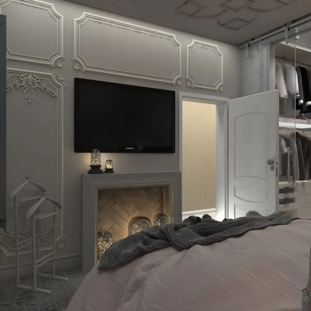 照片：古典风格卧室，公寓，每周项目，莫斯科郊区，4间或更多房间，60-90平方米，Julia Shchikina – 我们网站上的照片