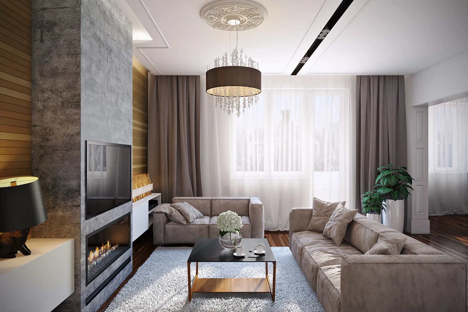 照片：在风格中，现代，公寓，每周项目，苏尔古特，3室，超过90平方米，整体砖结构，Fisheye Studio – 我们网站上的照片