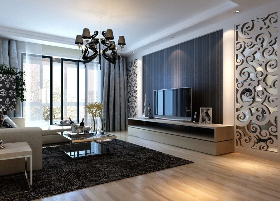 照片:现代客厅,客厅,室内装饰,小贴士 – 我们网站上的照片