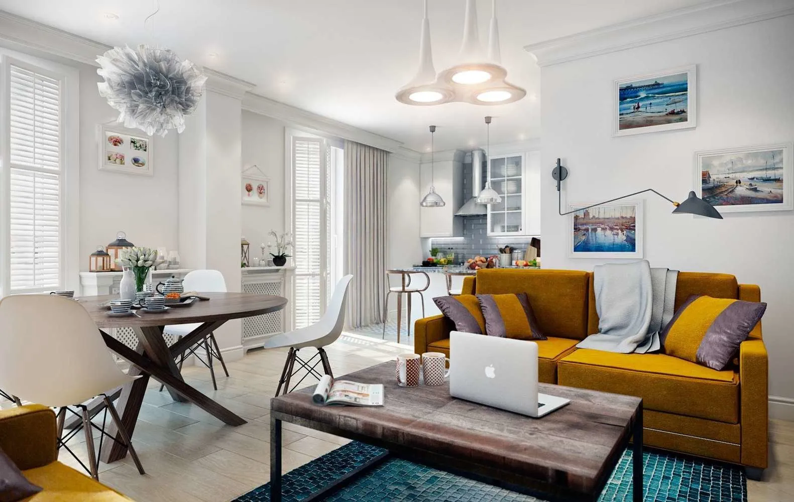 图片：北欧风格客厅，技巧，公寓隔音，专业建议，encyclopedia_of_raw_renovation，隔音，奥尔加·杜克文，Domostroy – 网站上的照片