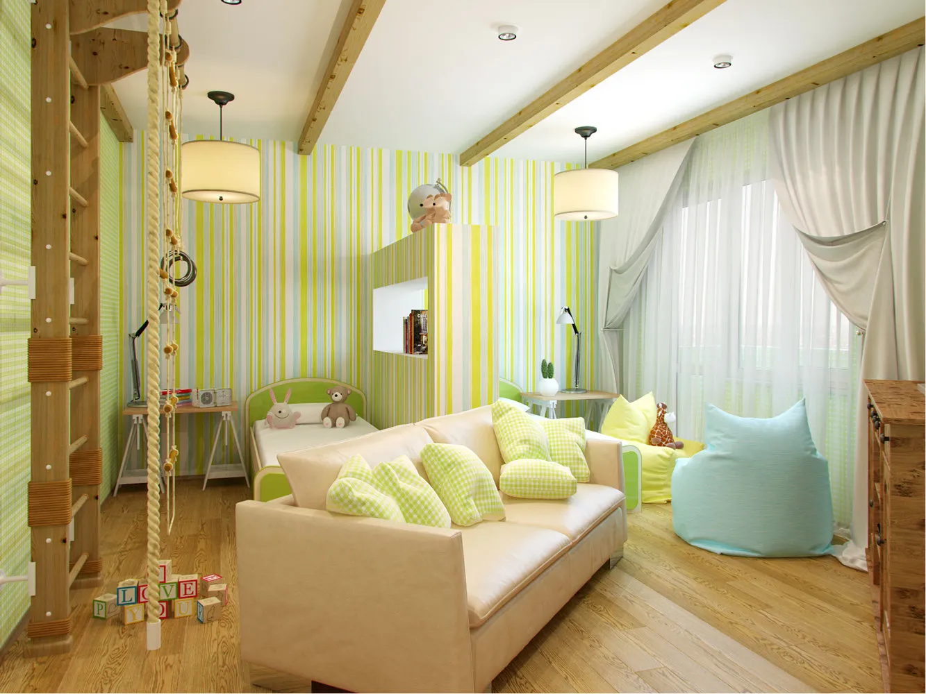 照片：儿童房现代风格，室内装饰，家居装饰，壁纸——我们网站上的照片