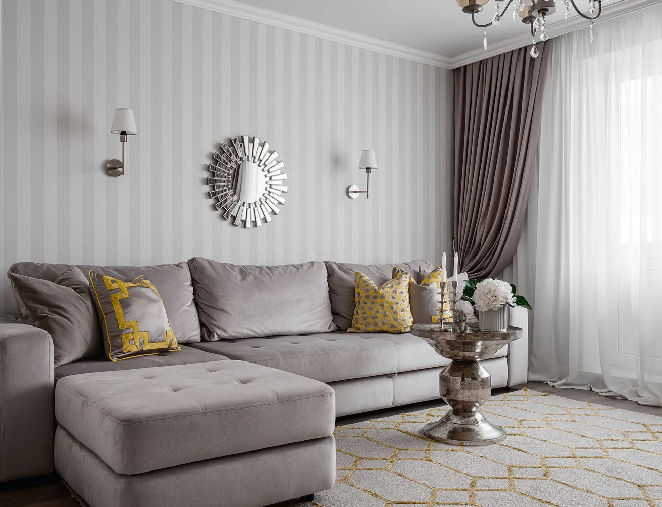 Foto: Wohnzimmer im modernen Stil, Tipps, CoolaginDesign, Artem Kulagin, Wanddekoration, Wandpapier oder Farbe – Foto auf unserer Website