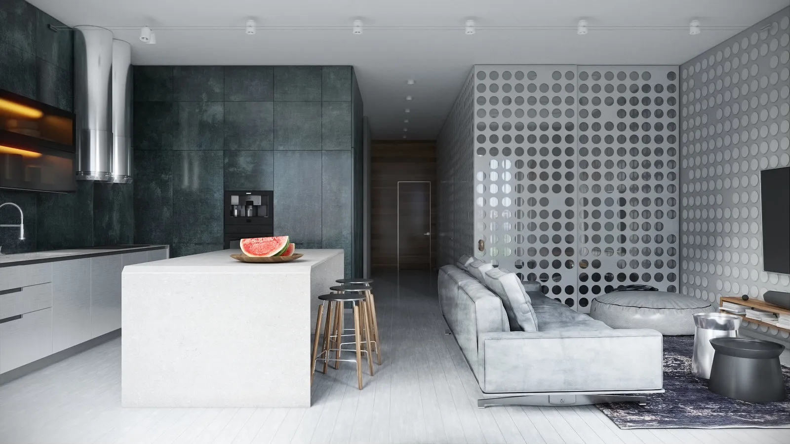 照片:现代风格,公寓,极简主义,每周项目,莫斯科,4间或更多房间,超过90平方米,整体砖混结构,Pavel Lichik,Anastasia Ivanova,Kameleono,住房综合体'Residences Skolkovo'——我们网站上的照片