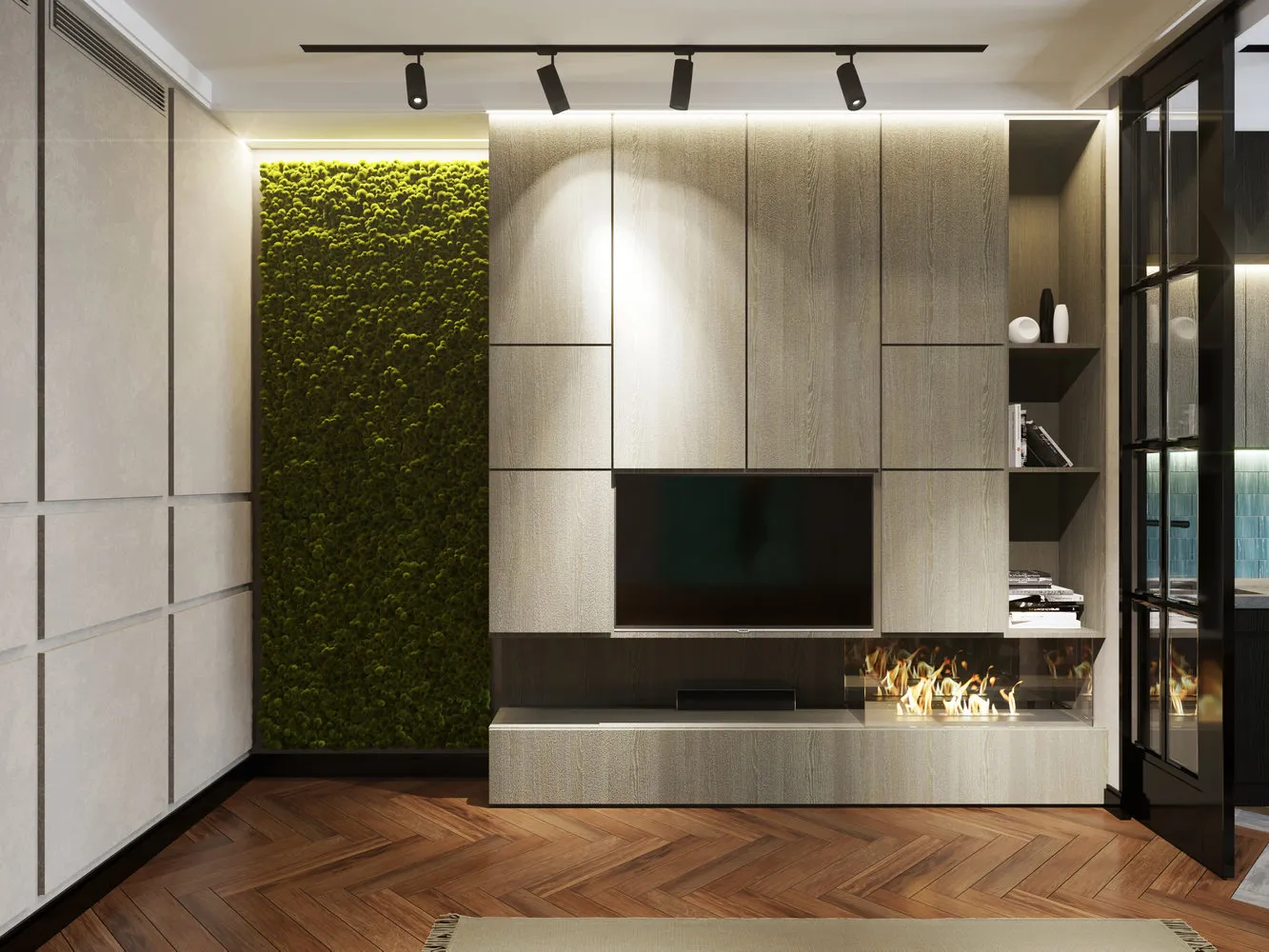 照片:现代风格客厅,公寓,每周项目,整体建筑,2室,40-60平方米,住房综合体'Lighthouse'——我们网站上的照片