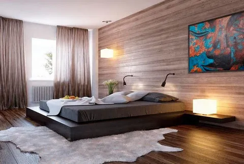 照片:极简风格卧室,小贴士——我们网站上的照片