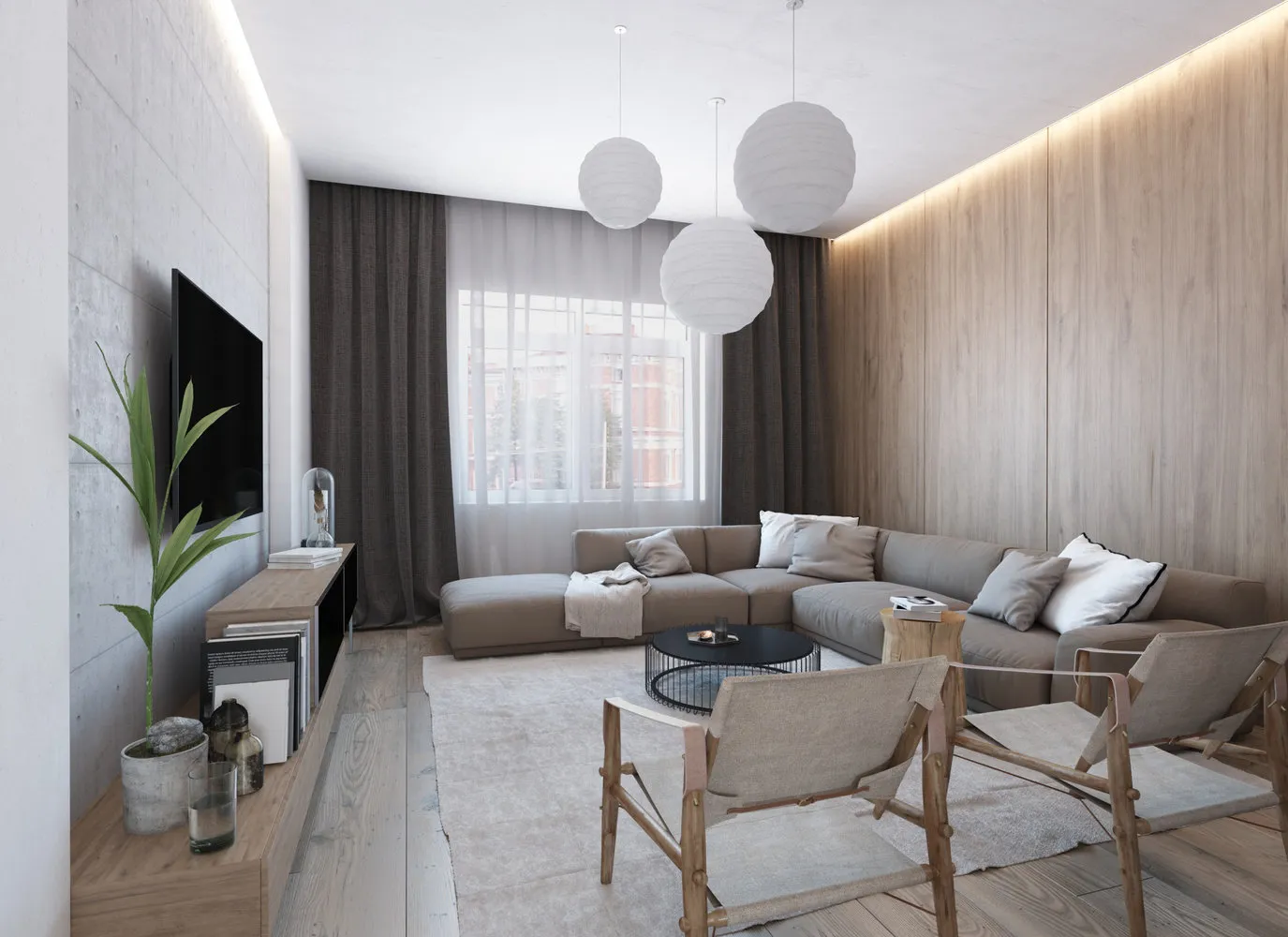 照片：极简主义风格厨房和餐厅，生态、公寓，每周项目、莫斯科地区、科罗列夫、整体结构房屋、4间或更多房间，超过90平方米、'Rigel and Balca' – 我们网站上的照片