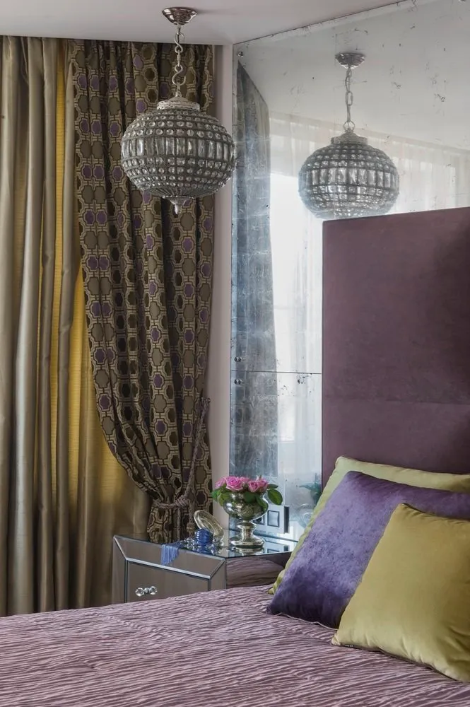 照片：古典、折衷风格卧室，公寓，每周项目，伊娜·维利奇科，莫斯科地区，新楼、奥尔加·梅利克谢娃、整体结构房屋、4间或更多房间，超过90平方米 – 我们网站上的照片