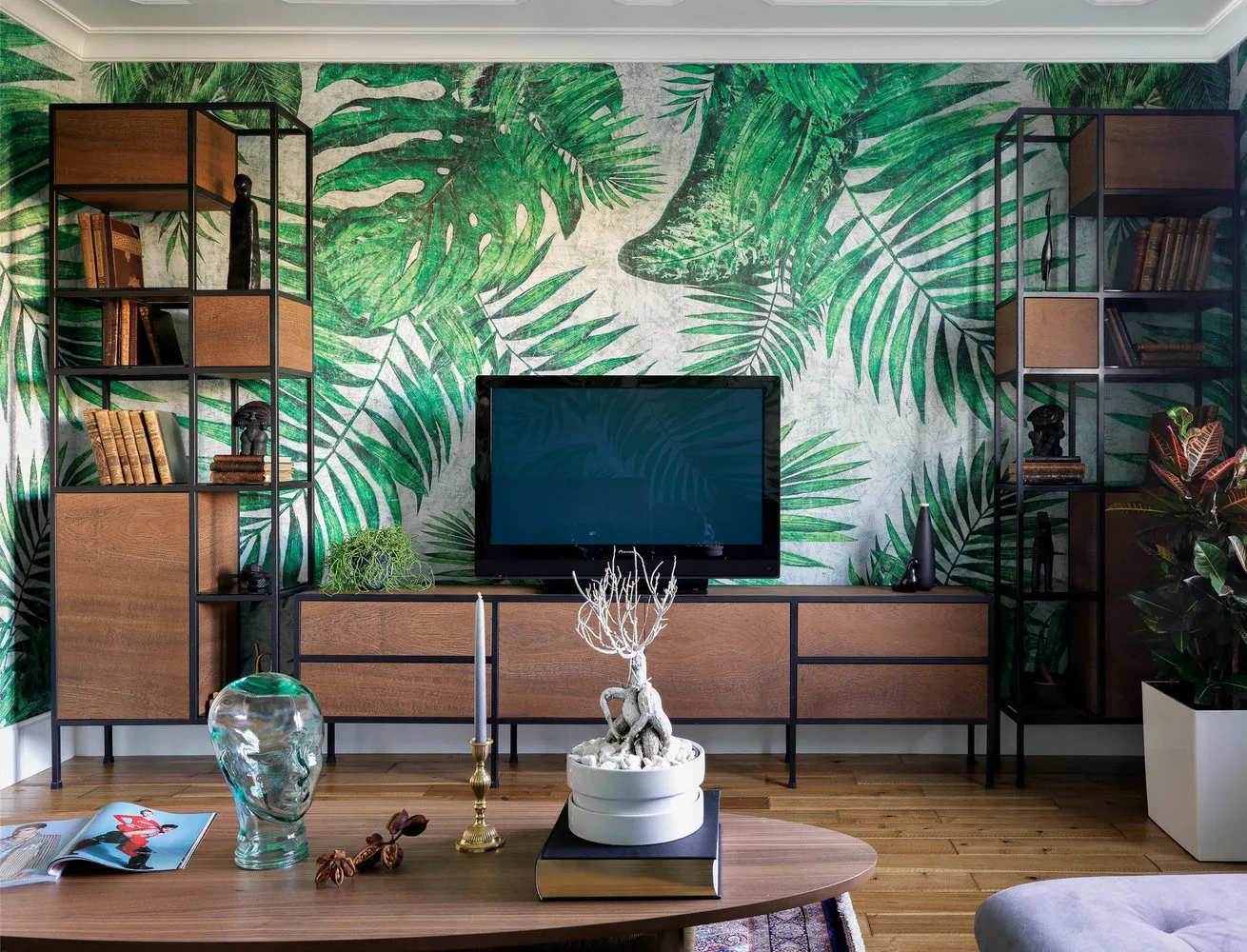 照片:风格,实践装修,如何粘贴墙纸,室内墙纸 – 我们网站上的照片