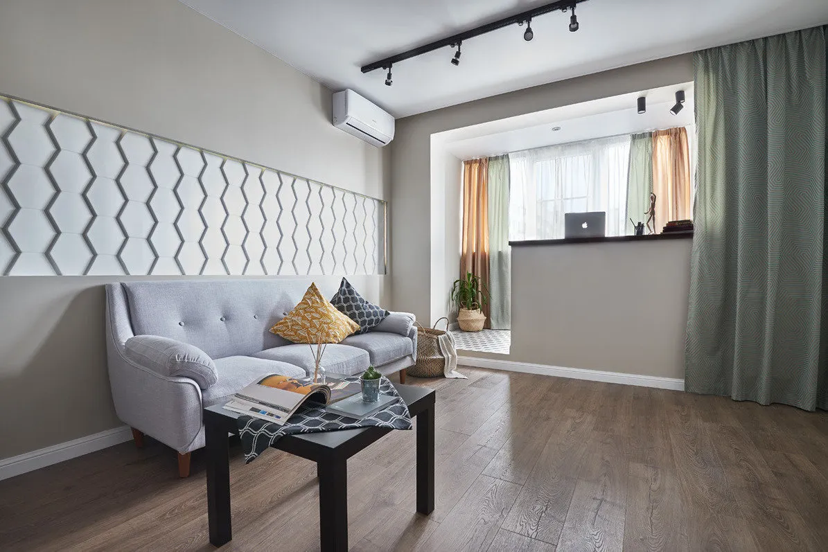 照片：现代风格客厅，技巧 – 我们网站上的照片