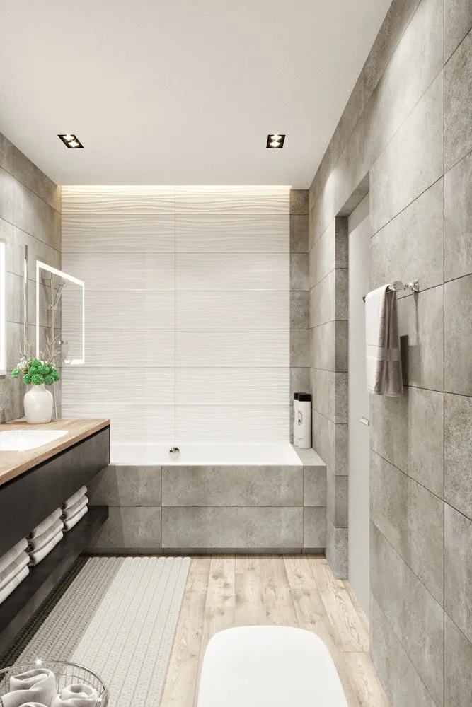 Фотография: Ванная в стиле Современный, Квартира, Проект недели, Эко, Монолитный дом, 3 комнаты, 60-90 метров, Днепропетровск, PARA Studio – фото на нашем сайте