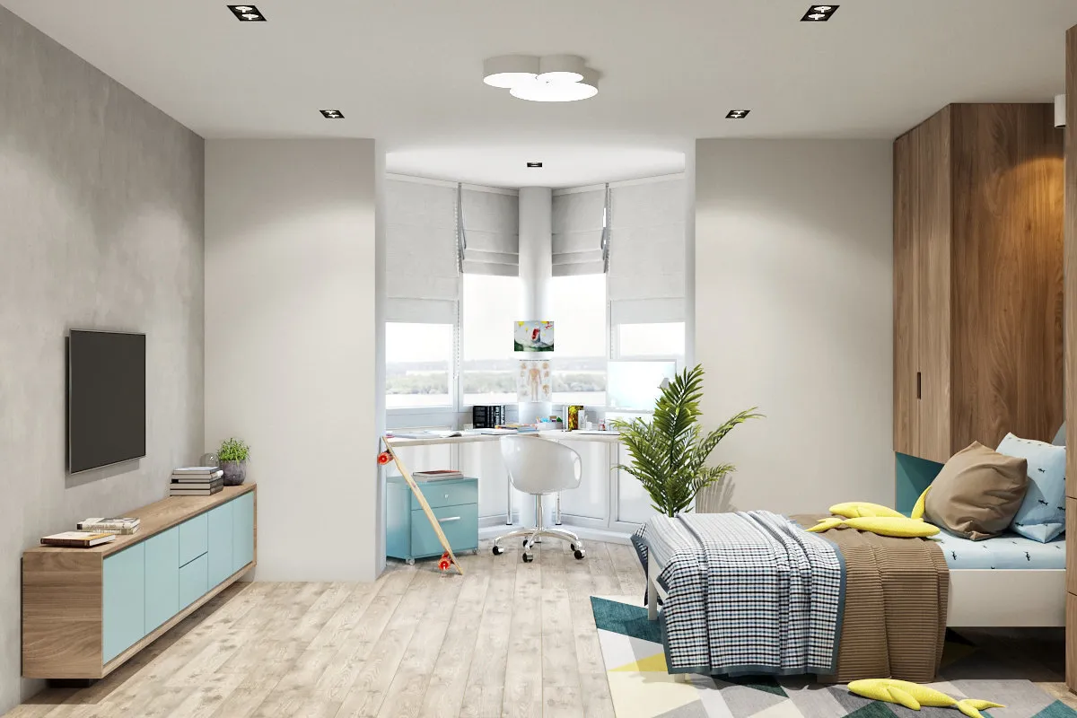 Фотография: Детская в стиле Современный, Квартира, Проект недели, Эко, Монолитный дом, 3 комнаты, 60-90 метров, Днепропетровск, PARA Studio – фото на нашем сайте