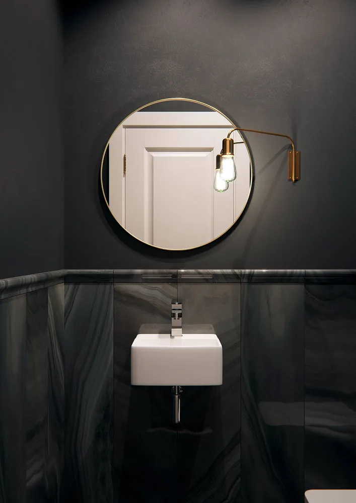 Фотография: Ванная в стиле Минимализм, Современный, Эклектика, Квартира, Проект недели, Московская область, 2 комнаты, 60-90 метров, Монолитно-кирпичный, Павел Науменко – фото на нашем сайте