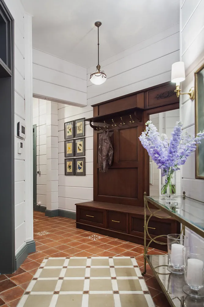 Photo : Entrée dans le style Provence et Country, scandinave, éclatique, maison, projet de la semaine, maison et maison de campagne, région de Moscou, Novogolovoe, Oxana Korotkina, Prosperity – photo sur notre site