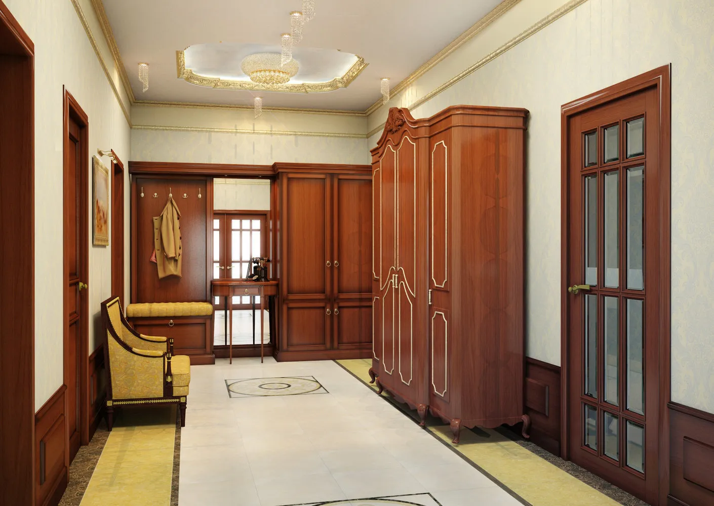 Photo : Entrée dans le style classique, conseils – photo sur notre site