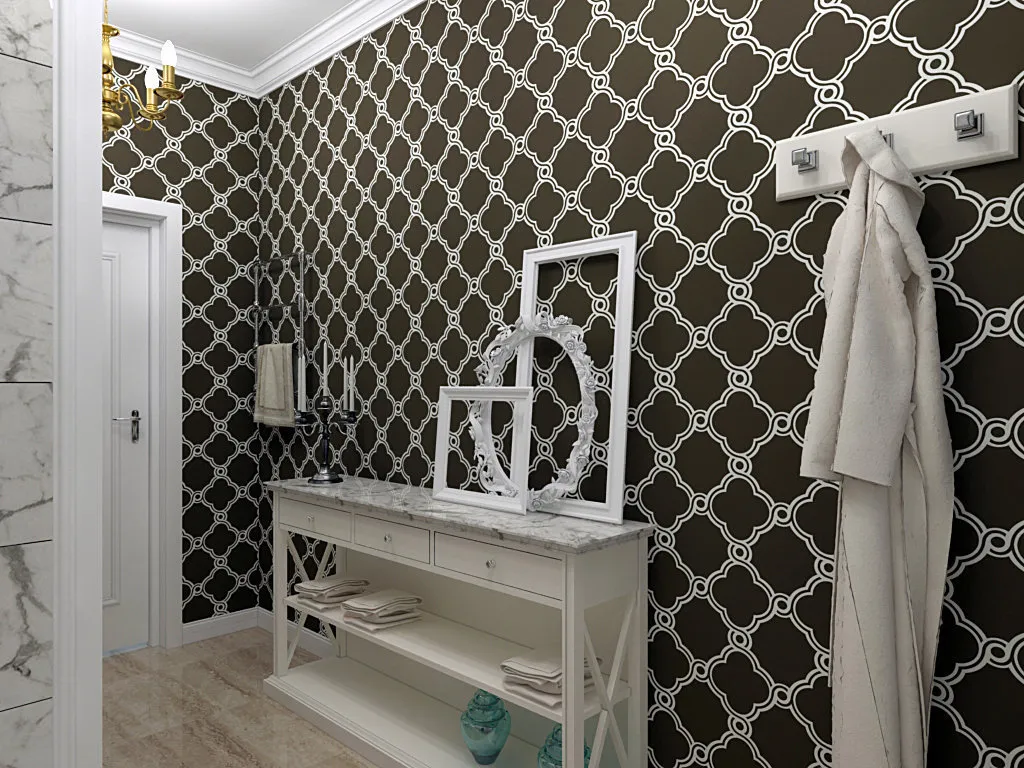 Photo : Entrée dans le style classique, décoration intérieure – photo sur notre site