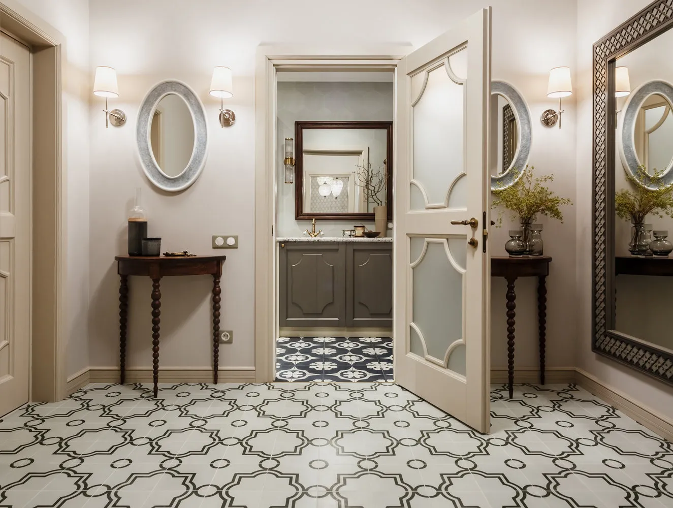 Фотография: Прихожая в стиле Классический, Квартира, Проект недели, Надя Зотова, Синий, Новая Москва, 3 комнаты, 60-90 метров, студия Enjoy Home – фото на нашем сайте