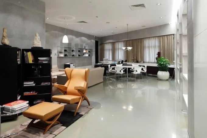 照片：高科技风格客厅，技巧、地板覆盖材料，Timur Abdrakhmanov，Kvadrim – 我们网站上的照片