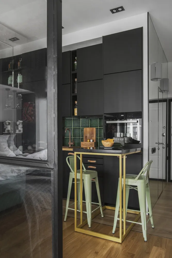 Foto: im Stil , Studie, Tipps, Bodenbelag, Design einer Studienwohnung, Design des Interieurs der Studie – Fotos auf unserer Website