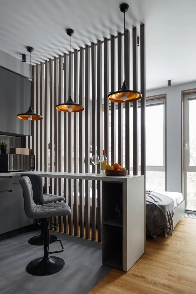 Foto: im Stil , Studie, Tipps, Bodenbelag, Design einer Studienwohnung, Design des Interieurs der Studie – Fotos auf unserer Website