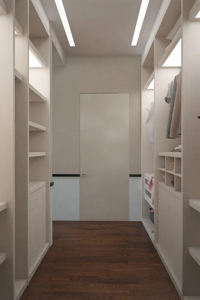 Photo: Hallway in Style Minimalism, Modern, Apartment, Weekly Project, Moscow, 1 Room, 40-60 Square Meters, Monolithic Brick, Manana Khuchua, Project 'On Simonskoye' – Photo on Our Site