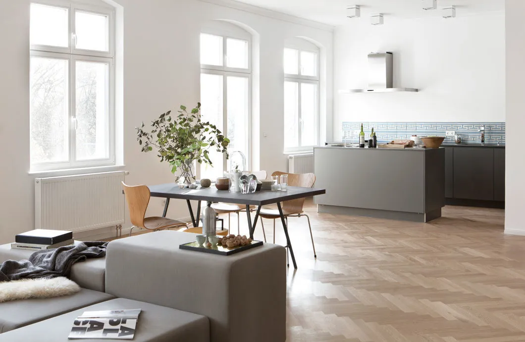 照片：斯堪的纳维亚风格厨房与餐厅，技巧，Geometrium，Natalia Ananina，Mебельпарк，Julia Veselova，Encyclopedia_Mebel，Olga Syruk，mk-interio，Tatiana Butman，PHD，Perfect Interior – 网站上的照片