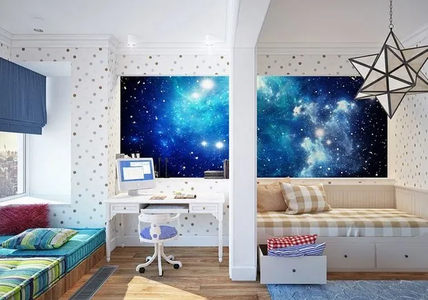 照片:斯堪的纳维亚风格儿童房,技巧 – 我们网站上的照片