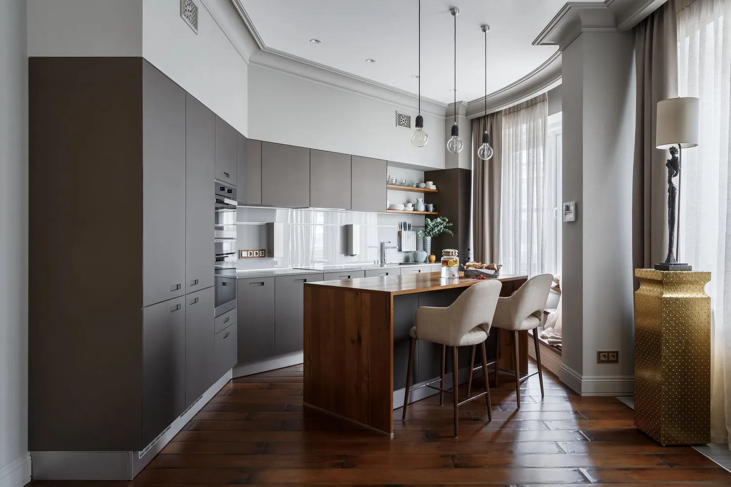 照片：现代风格厨房和餐厅，建议，奥尔加·切尔涅科，工作室‘通用面积’，阿纳斯塔西娅·谢茨，室内百科全书，叶卡捷琳娜·洛古诺娃，阿纳斯塔西娅·埃尔曼，20:18工作室，叶莲娜·斯库托娃，马克西姆·诺维茨基 – 我们网站上的照片